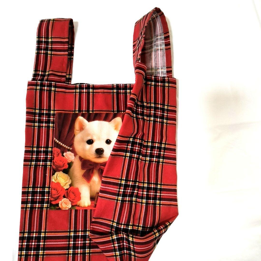 りんりん様】ハンドメイドオーダー★女の子&柴犬★大容量バッグ&エコバッグ　4点