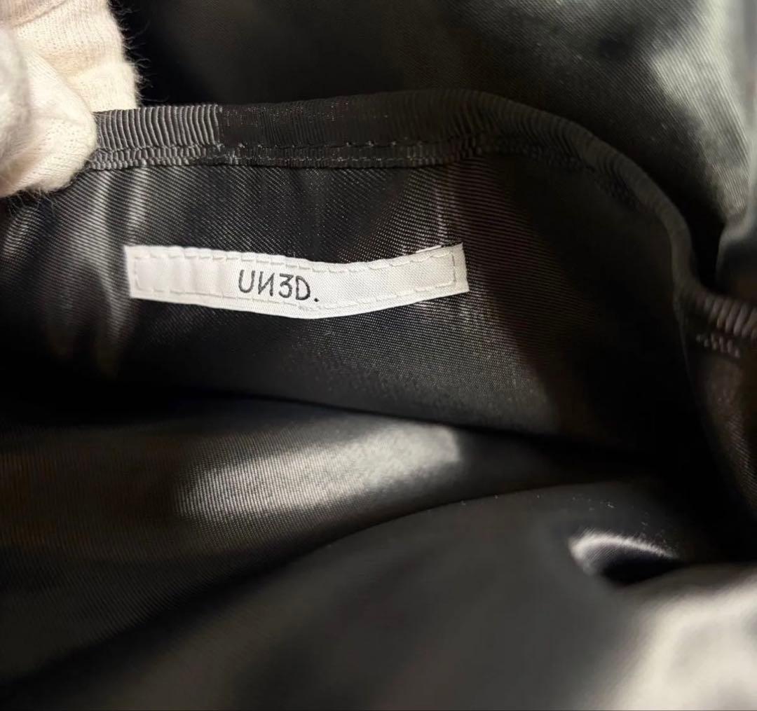 UN3D. アンスリード ラインフラワーキルティング PCバッグ ケース タグ付