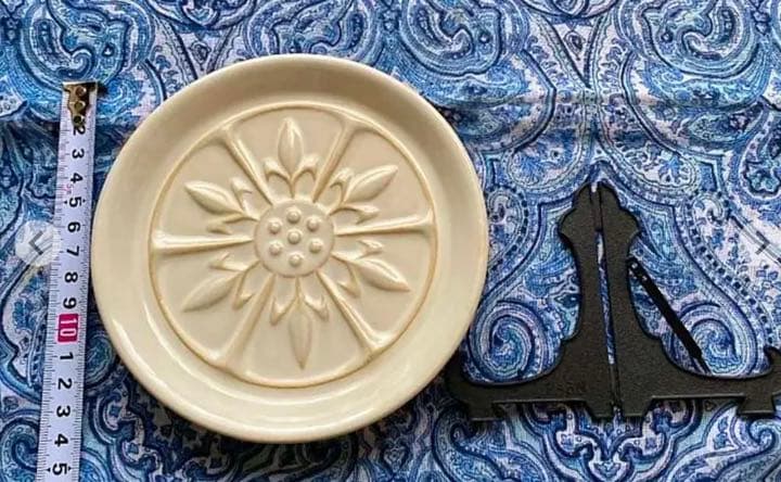 金運爆上げ　特別祈祷　他では手に入りません。奈良法隆寺限定品　白鳳紋様赤膚焼き皿