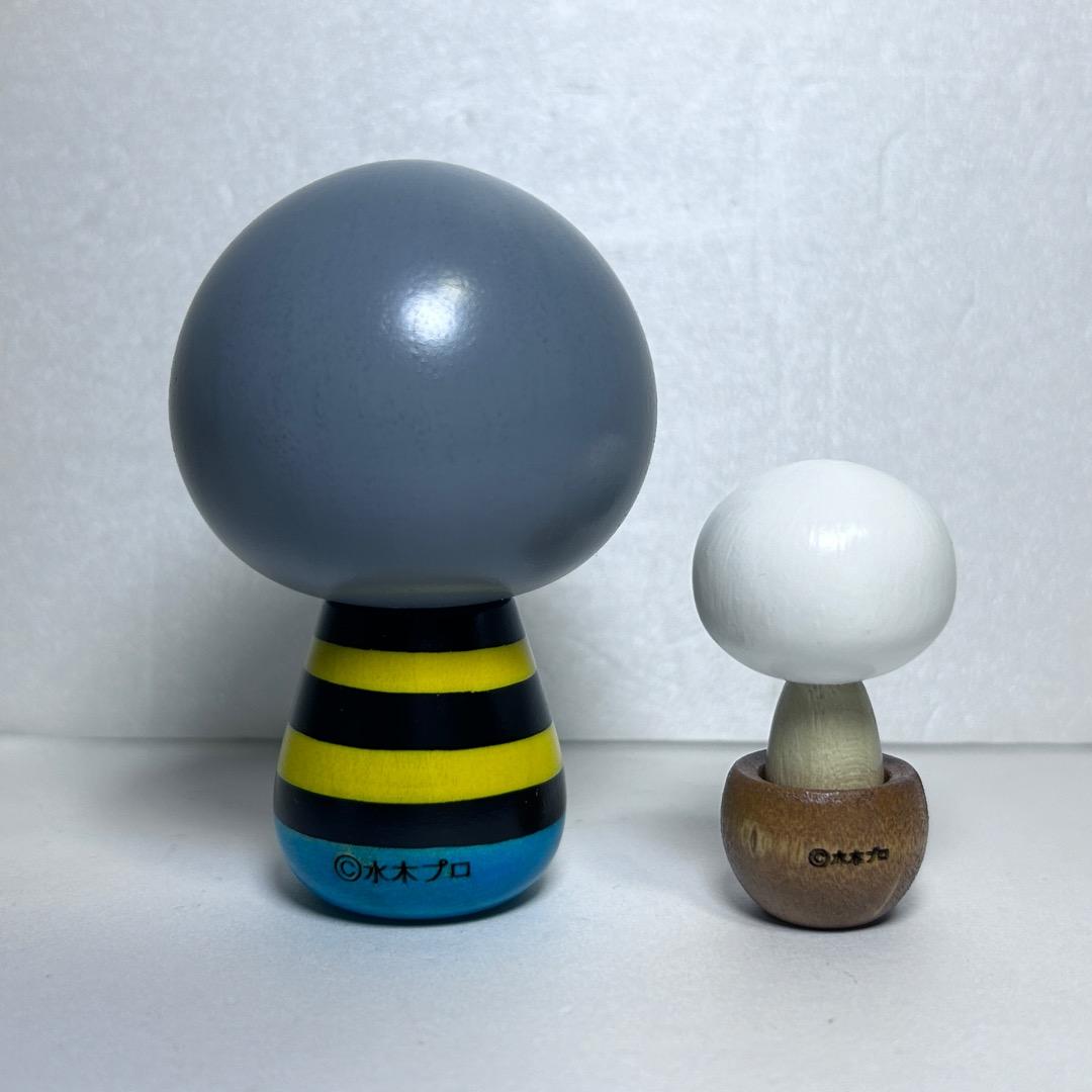 2体セット ゲゲゲの鬼太郎 鬼太郎 目玉おやじ こけし 日本製 箱付き未使用品