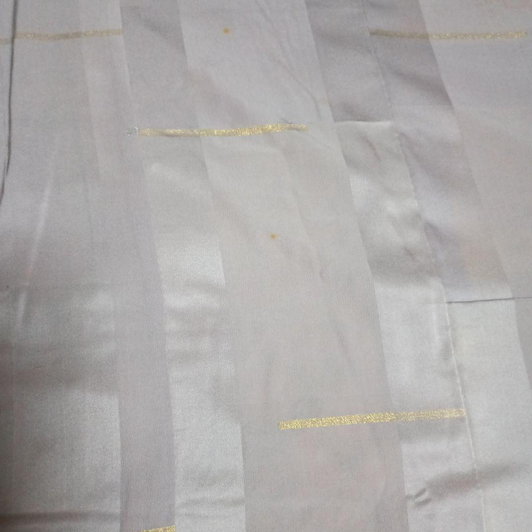 着物のリサイクル　絹暖簾　豪華で大胆な模様　染め　刺繍　金糸　銀糸　蝶　藤　流水