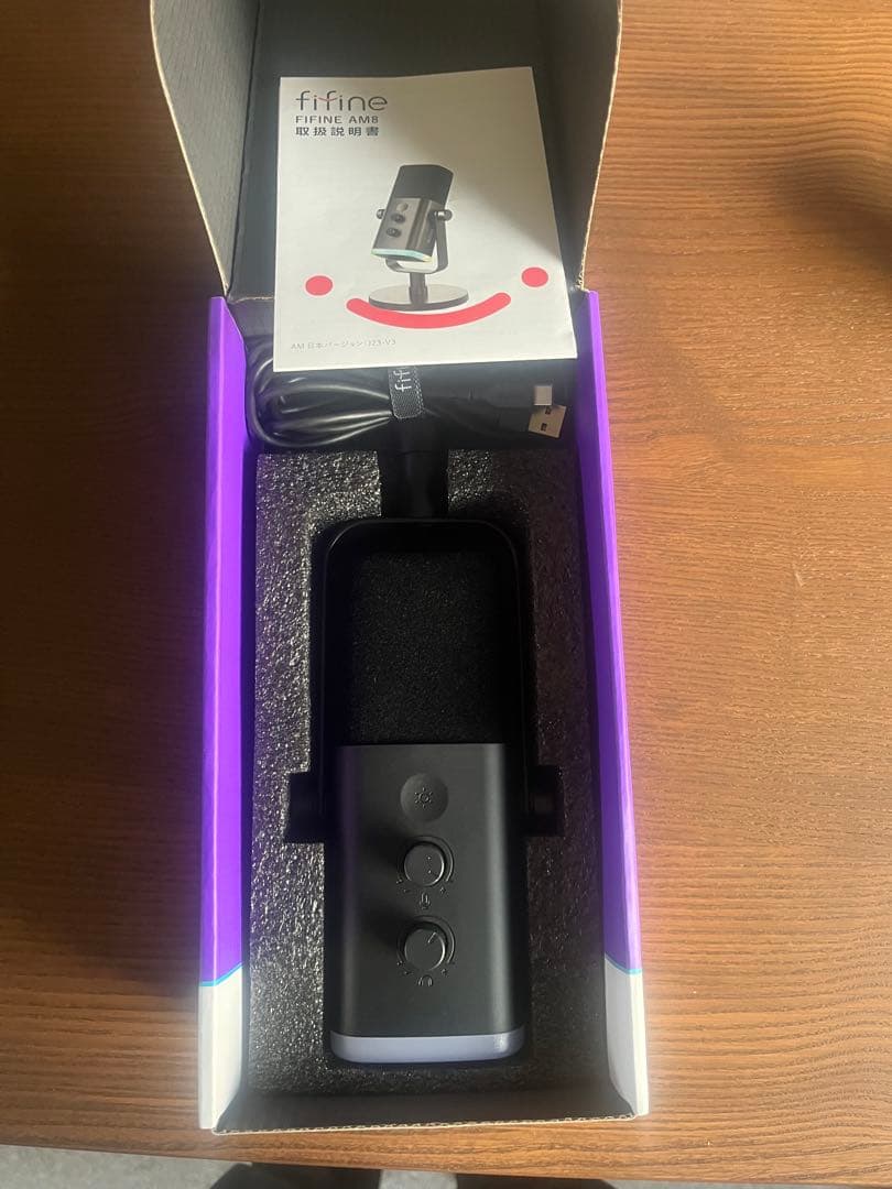 Mac mini M1、Trackpad、fifine AM8