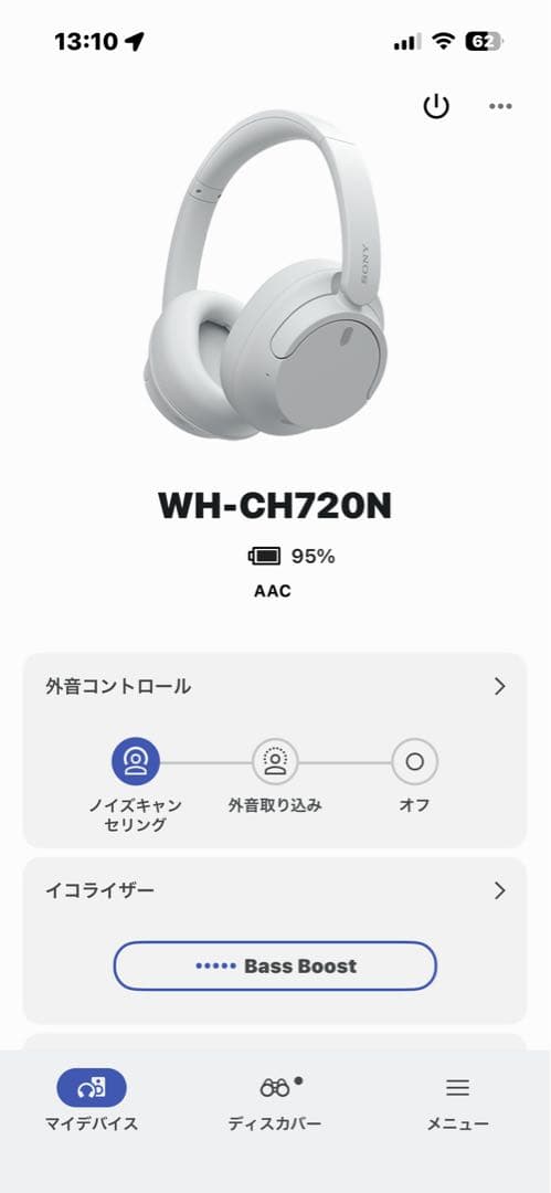 SONY WH-CH720N ヘッドホン ノイキャン 本体のみ