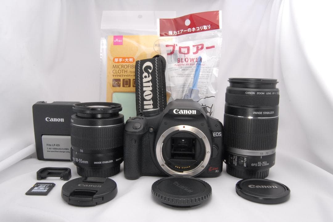 【お得】Canon EOS Kiss X3 ダブルズームキット 一眼レフカメラ
