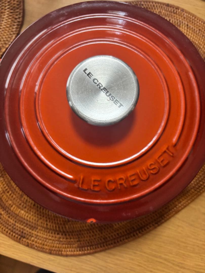 LE CREUSET オレンジ 両手鍋18サイズ