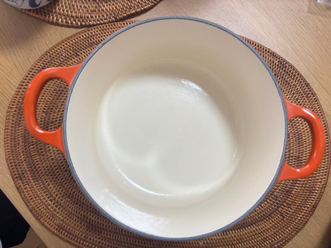 LE CREUSET オレンジ 両手鍋18サイズ