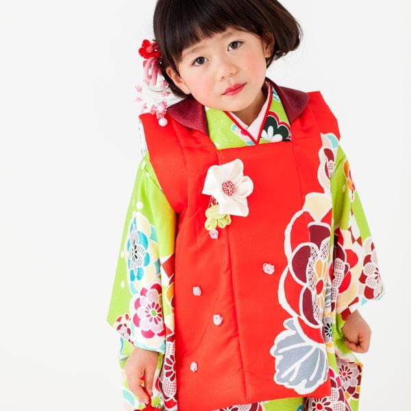 七五三 三歳 女児 被布 着物フルセット 古都小町 NO13758