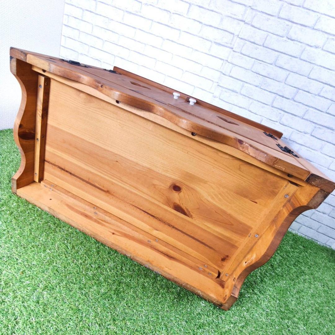 カントリー家具 ハート型 TV オーディオラック2段 木製