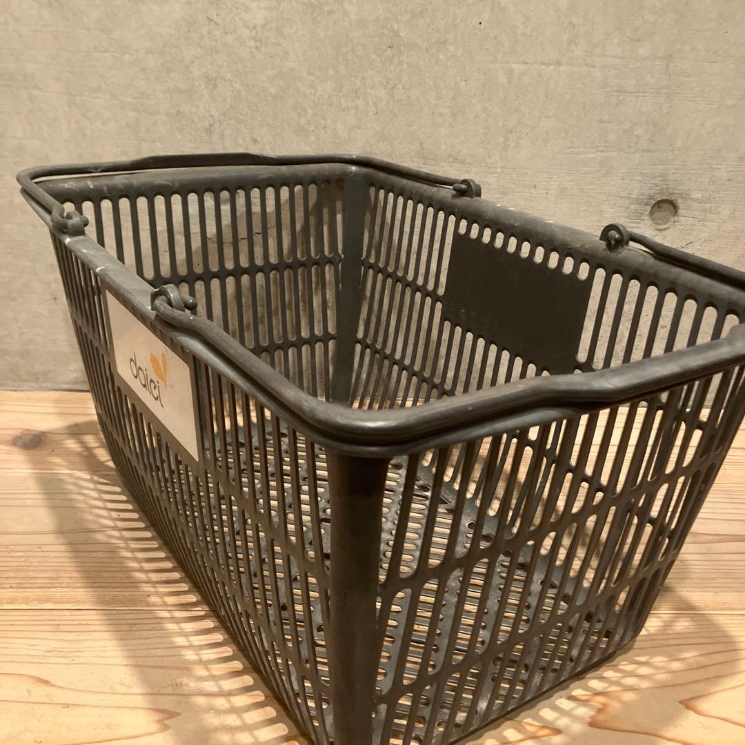 昭和レトロ　ダイエー＆グルメシティ　買い物かご　三個　収納　かご　店舗