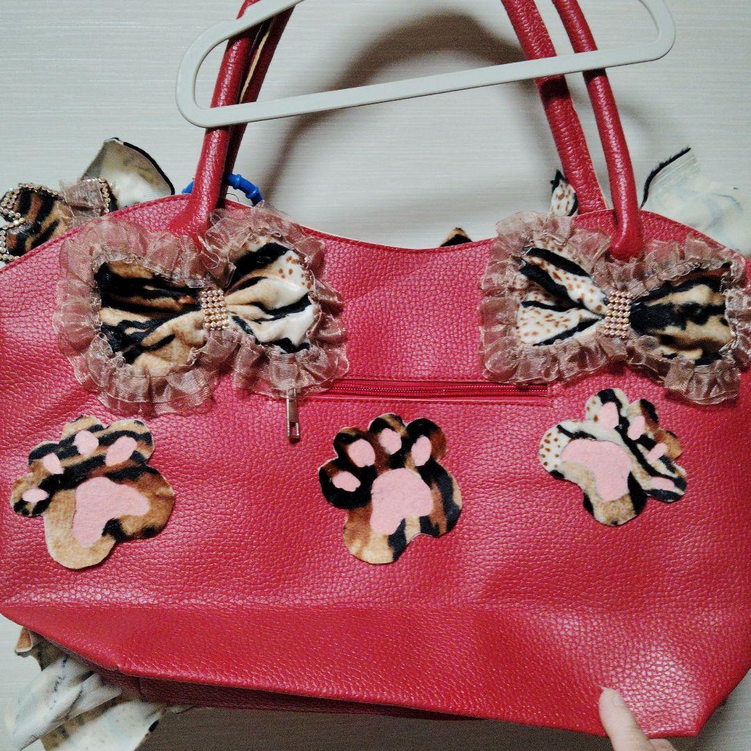 big luckyカーター・ビッグ・マイ・キャット猫耳フリルトートバッグ