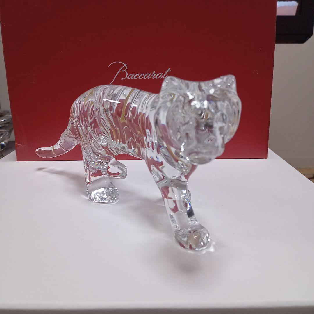 最終値下　Baccarat バカラ 置物 インテリア タイガー 虎　ガラス