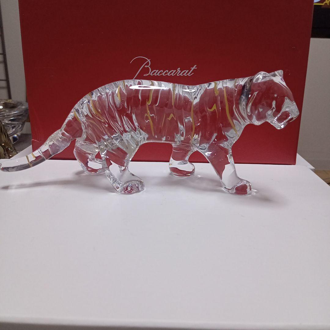 最終値下　Baccarat バカラ 置物 インテリア タイガー 虎　ガラス