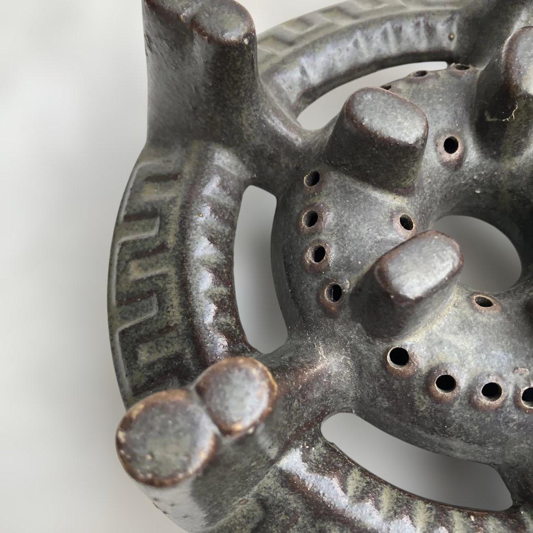 (457)レトロな陶器製のガスコンロです