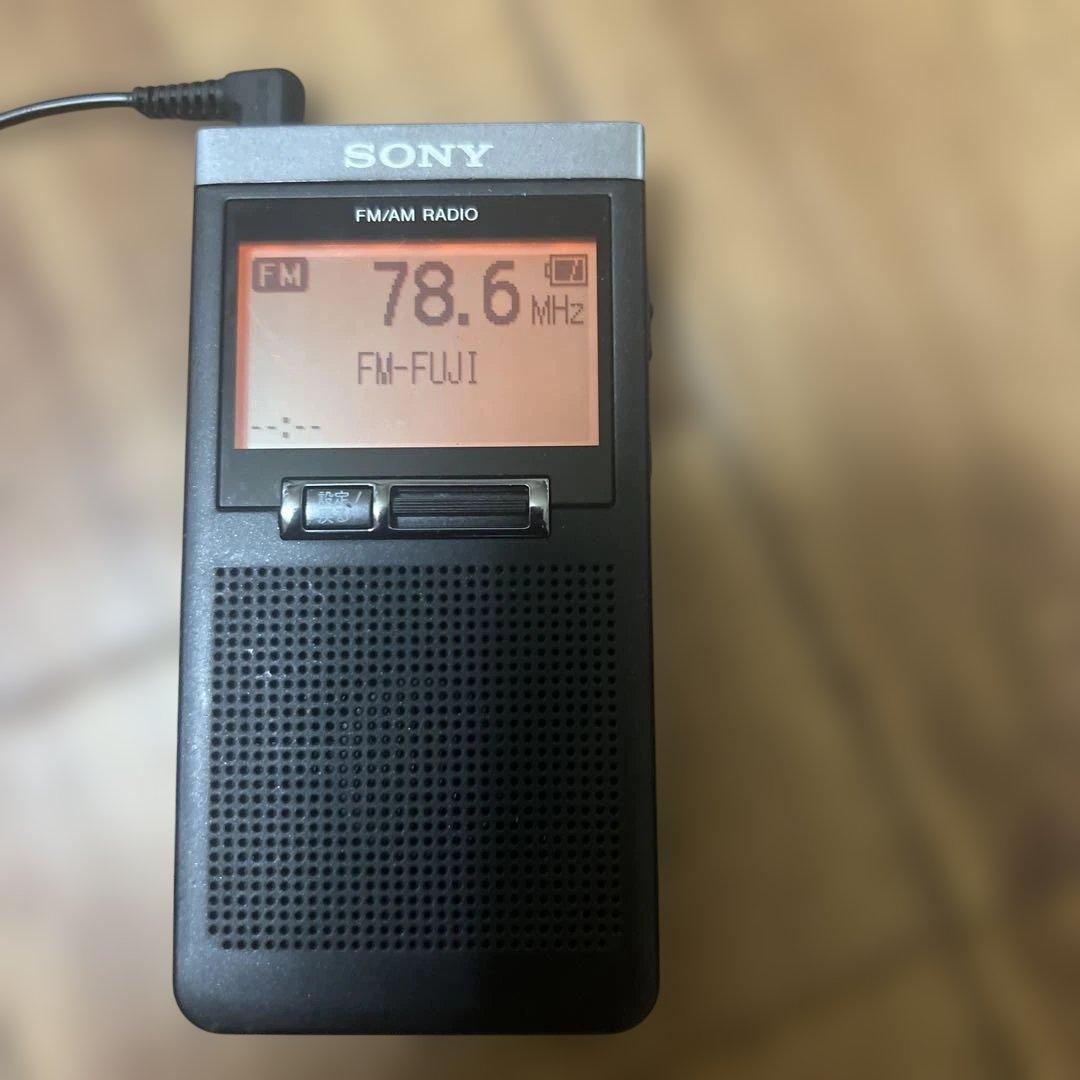 SONY SRF-T355 FM/AMラジオ イヤフォン付き中古