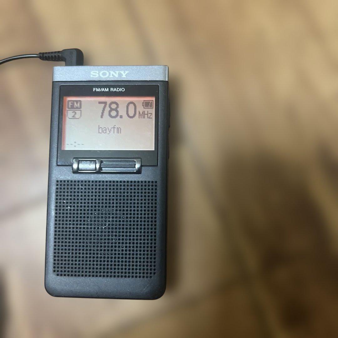 SONY SRF-T355 FM/AMラジオ イヤフォン付き中古