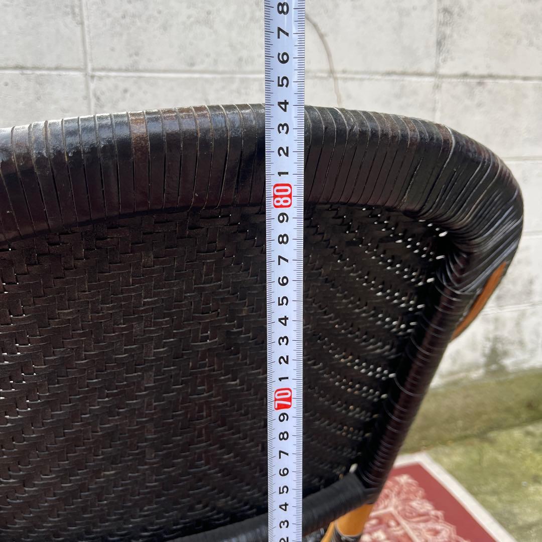 廃盤 ASPLUNDアスプルンド◾️編み込みレザー×ラタンフレーム 椅子 チェア