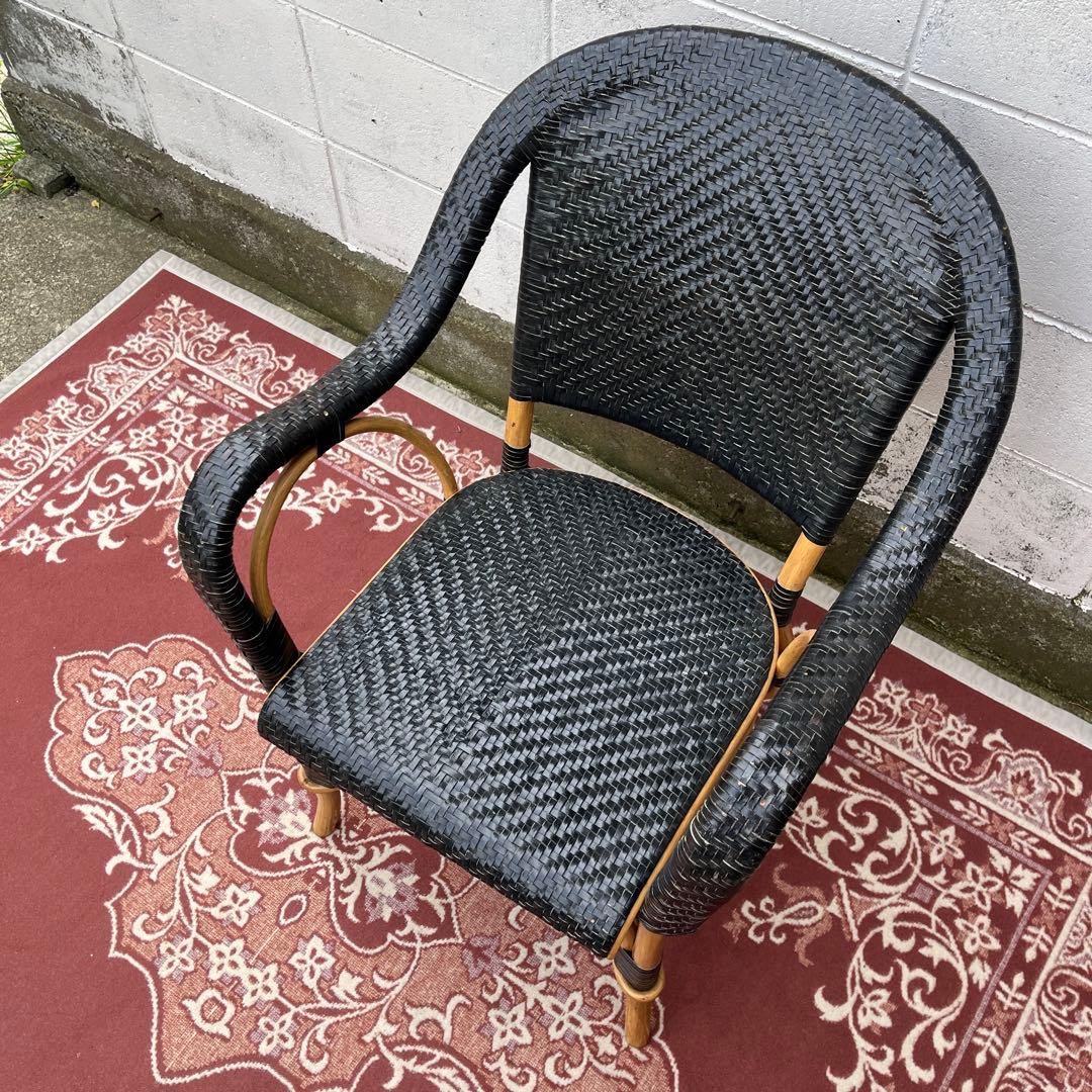 廃盤 ASPLUNDアスプルンド◾️編み込みレザー×ラタンフレーム 椅子 チェア