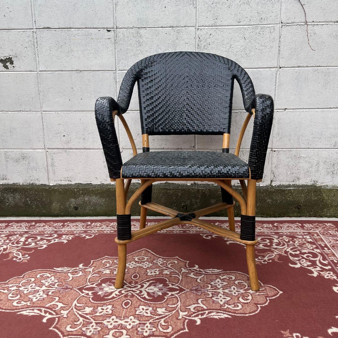 廃盤 ASPLUNDアスプルンド◾️編み込みレザー×ラタンフレーム 椅子 チェア