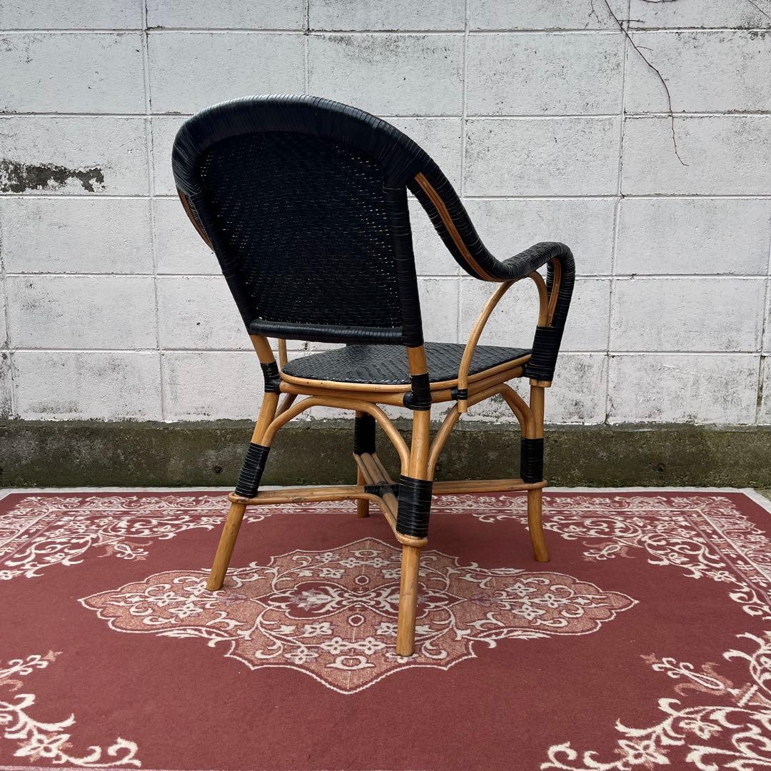 廃盤 ASPLUNDアスプルンド◾️編み込みレザー×ラタンフレーム 椅子 チェア
