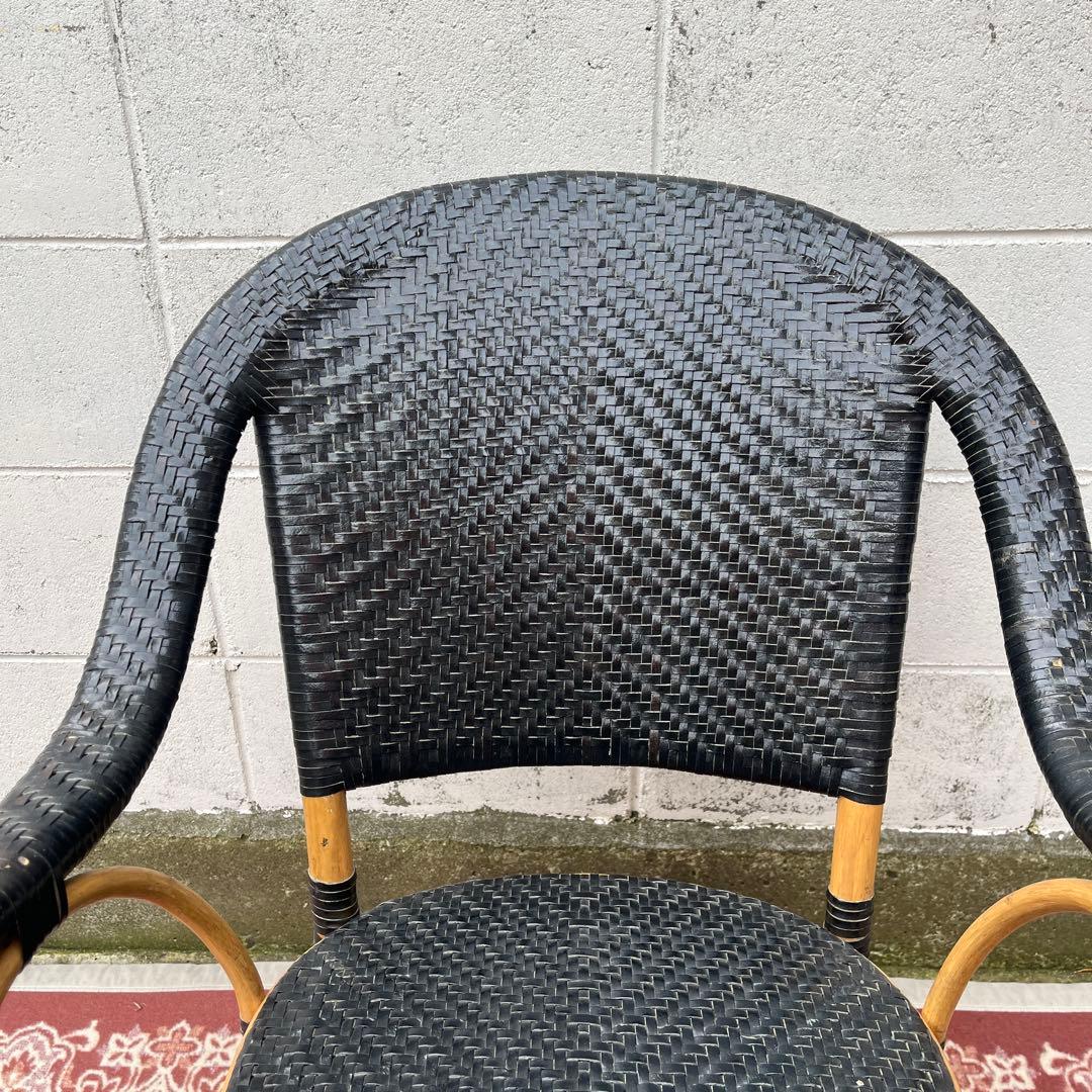 廃盤 ASPLUNDアスプルンド◾️編み込みレザー×ラタンフレーム 椅子 チェア