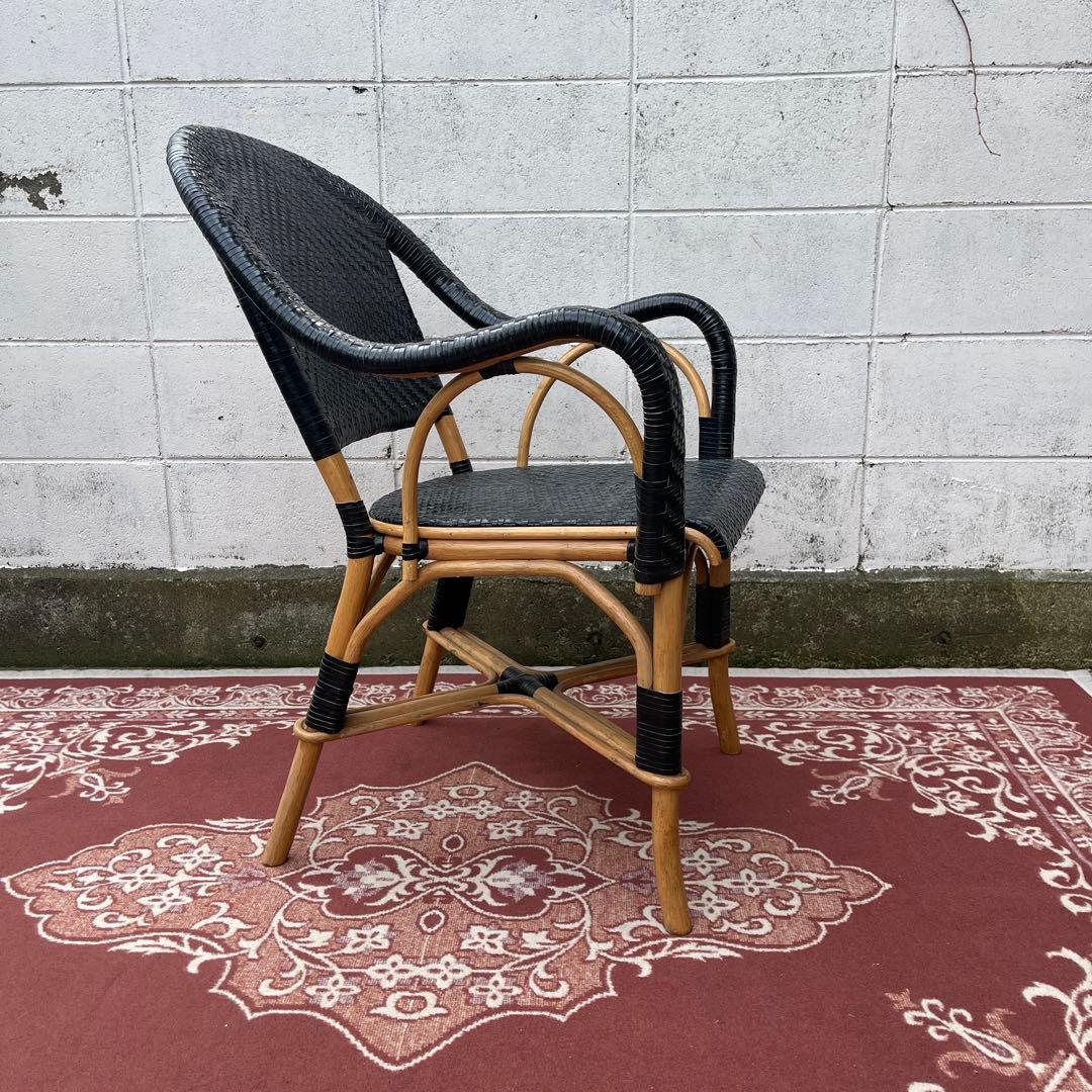 廃盤 ASPLUNDアスプルンド◾️編み込みレザー×ラタンフレーム 椅子 チェア