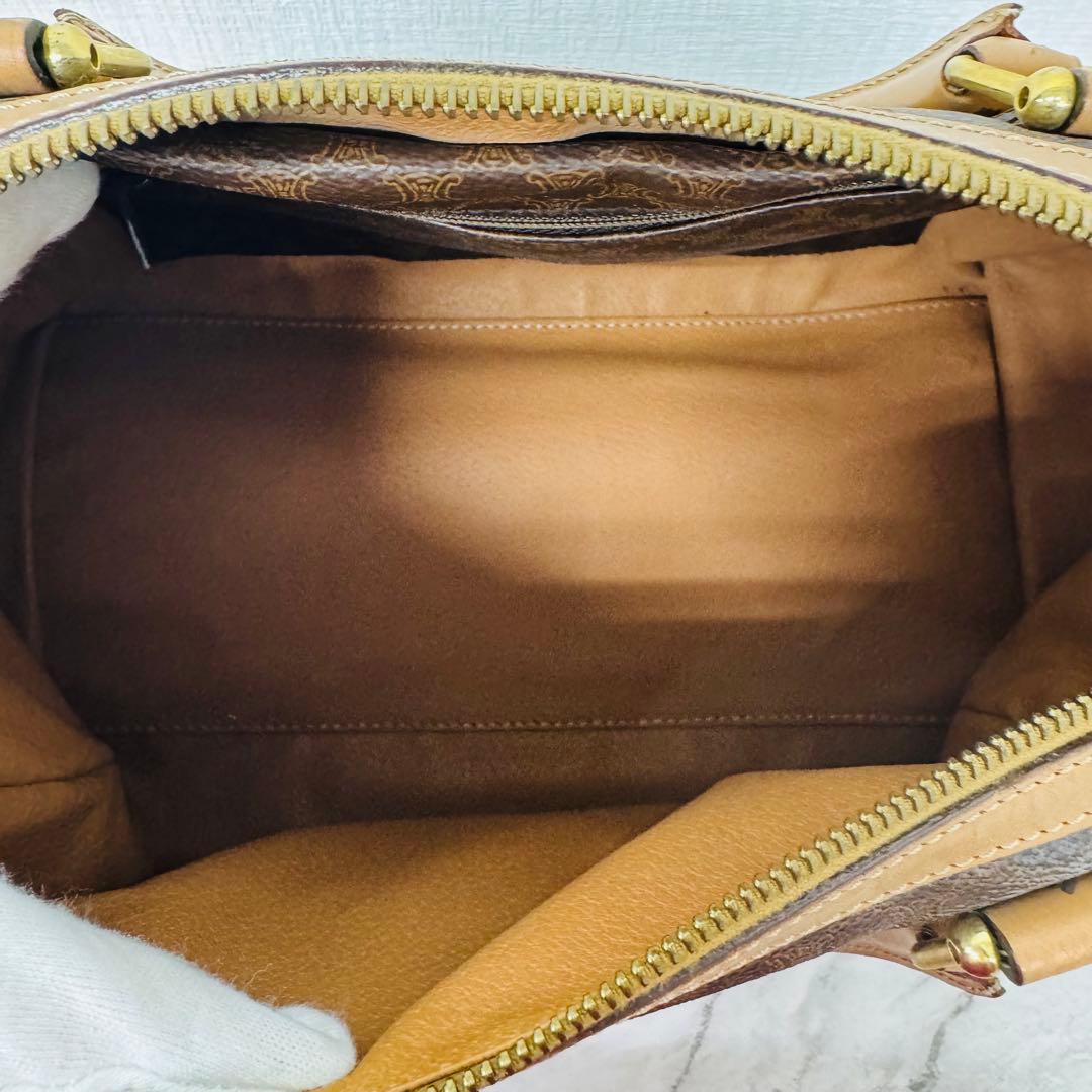 ✨CELINE✨セリーヌ✨マカダム柄✨ヴィンテージ✨ブラウン✨ボストンバッグ✨