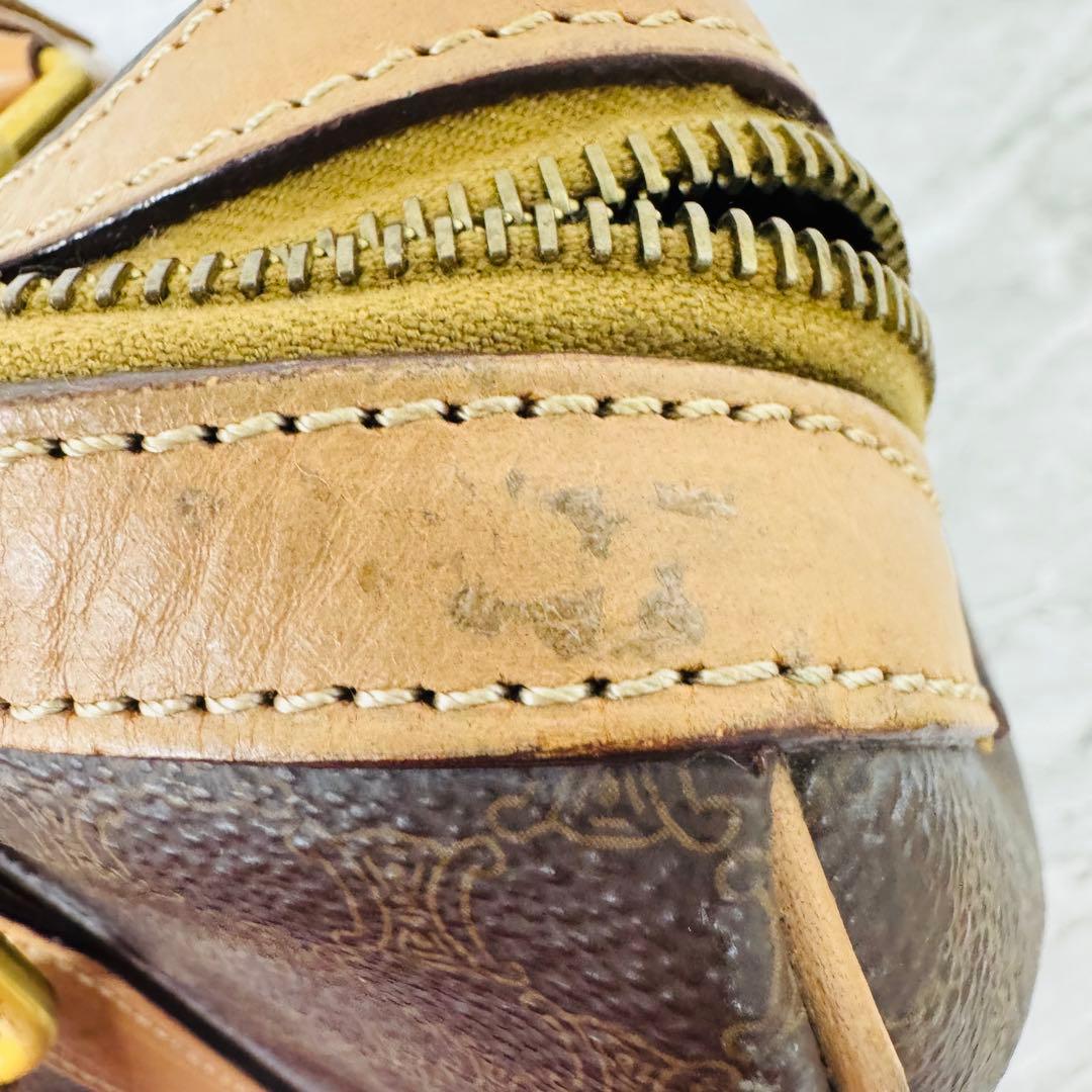 ✨CELINE✨セリーヌ✨マカダム柄✨ヴィンテージ✨ブラウン✨ボストンバッグ✨