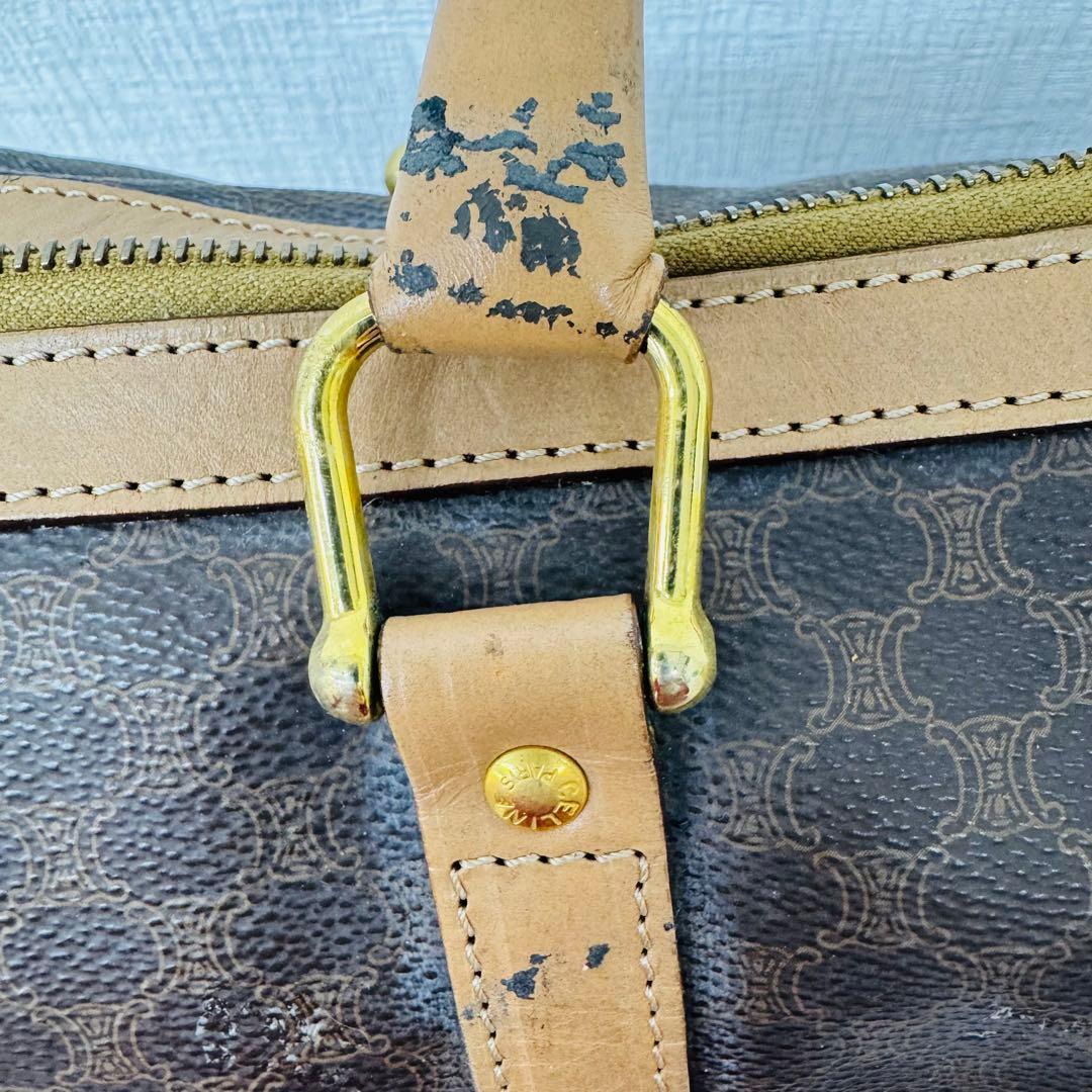 ✨CELINE✨セリーヌ✨マカダム柄✨ヴィンテージ✨ブラウン✨ボストンバッグ✨