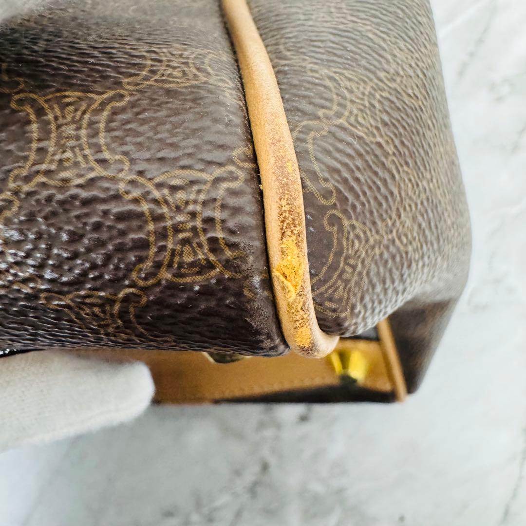 ✨CELINE✨セリーヌ✨マカダム柄✨ヴィンテージ✨ブラウン✨ボストンバッグ✨