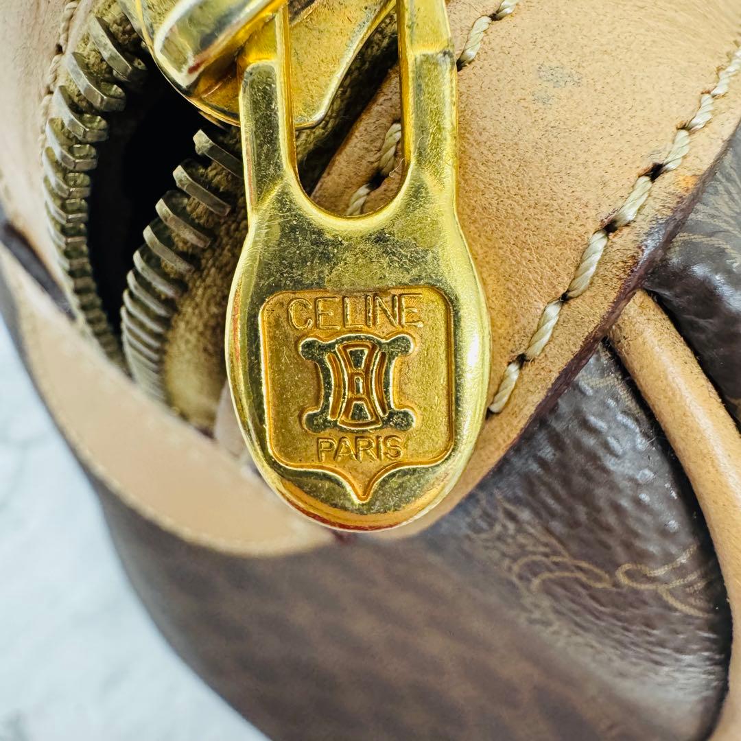 ✨CELINE✨セリーヌ✨マカダム柄✨ヴィンテージ✨ブラウン✨ボストンバッグ✨