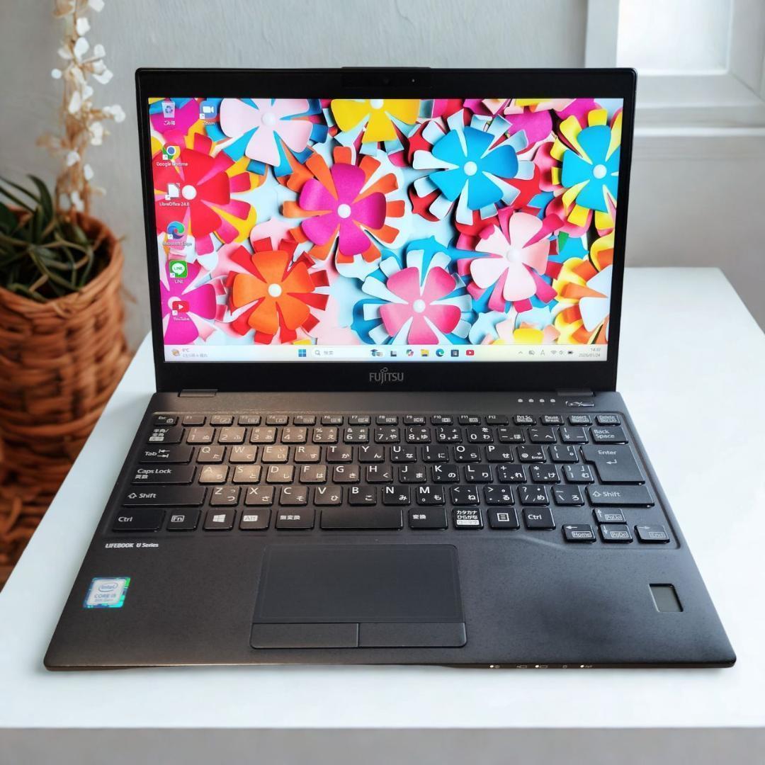 【超軽量・極薄】♥富士通 U939/CX 8世代i5 8G 256G Win11
