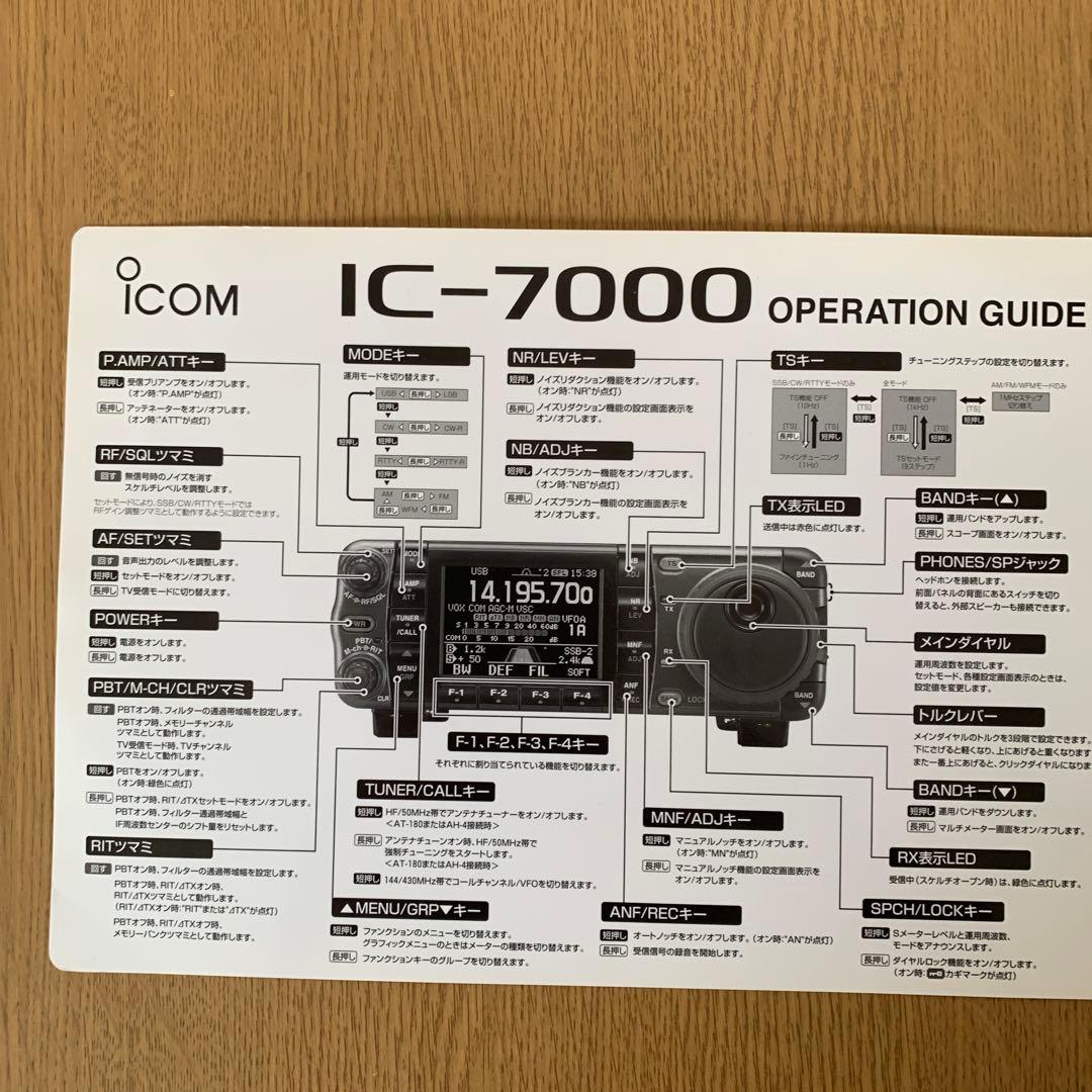 ICOM IC7000M HF/VHF/UHF ALL MODE　トランシーバー