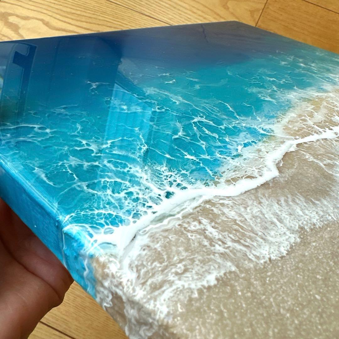 オーシャンアート　壁掛け　レジンアート　海アート　インテリア　おしゃれ　波