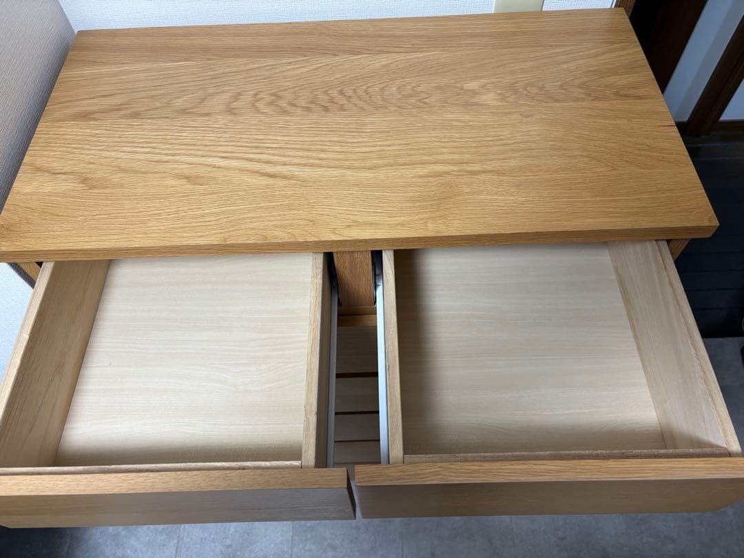 廃盤希少 無印良品 6段チェスト 天然木（オーク材）