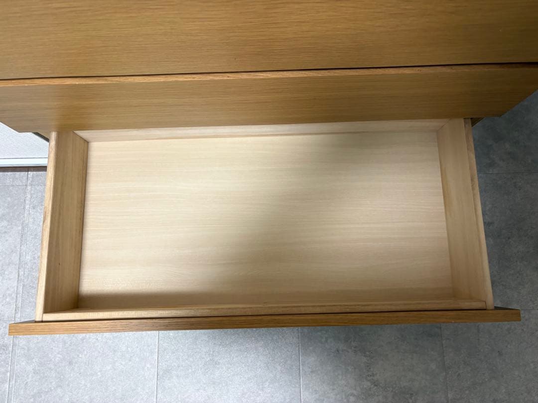 廃盤希少 無印良品 6段チェスト 天然木（オーク材）