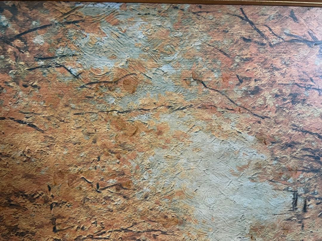 絵画 油絵 ロバートウッド 秋の風景