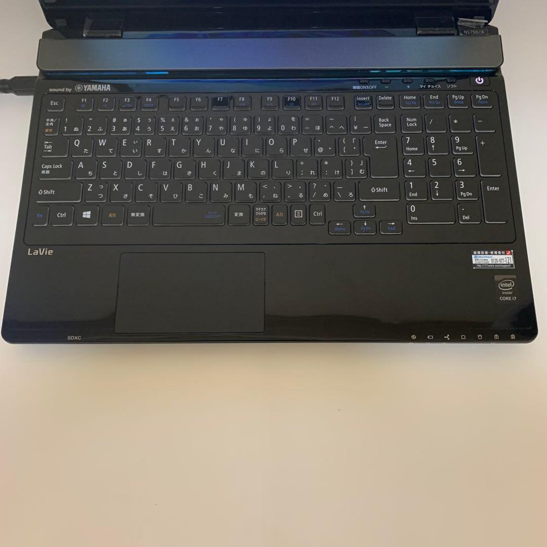 LaVie Corei7 ノートPC SSD メモリ12GB タッチパネル