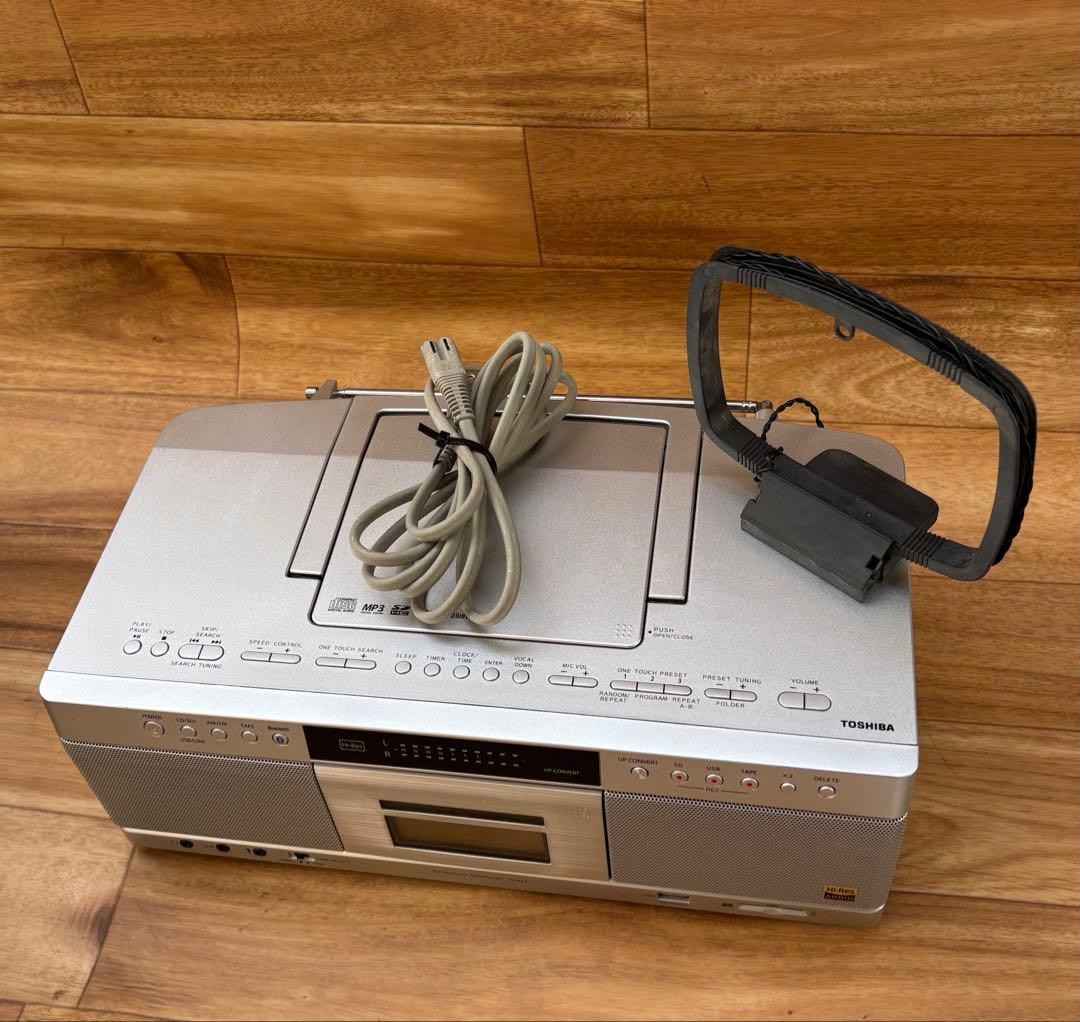 Bluetooth SD USB 東芝 TY-AK2CDラジオカセットレコーダー