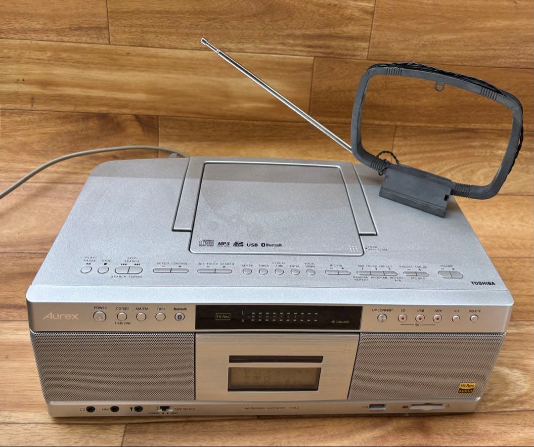 Bluetooth SD USB 東芝 TY-AK2CDラジオカセットレコーダー