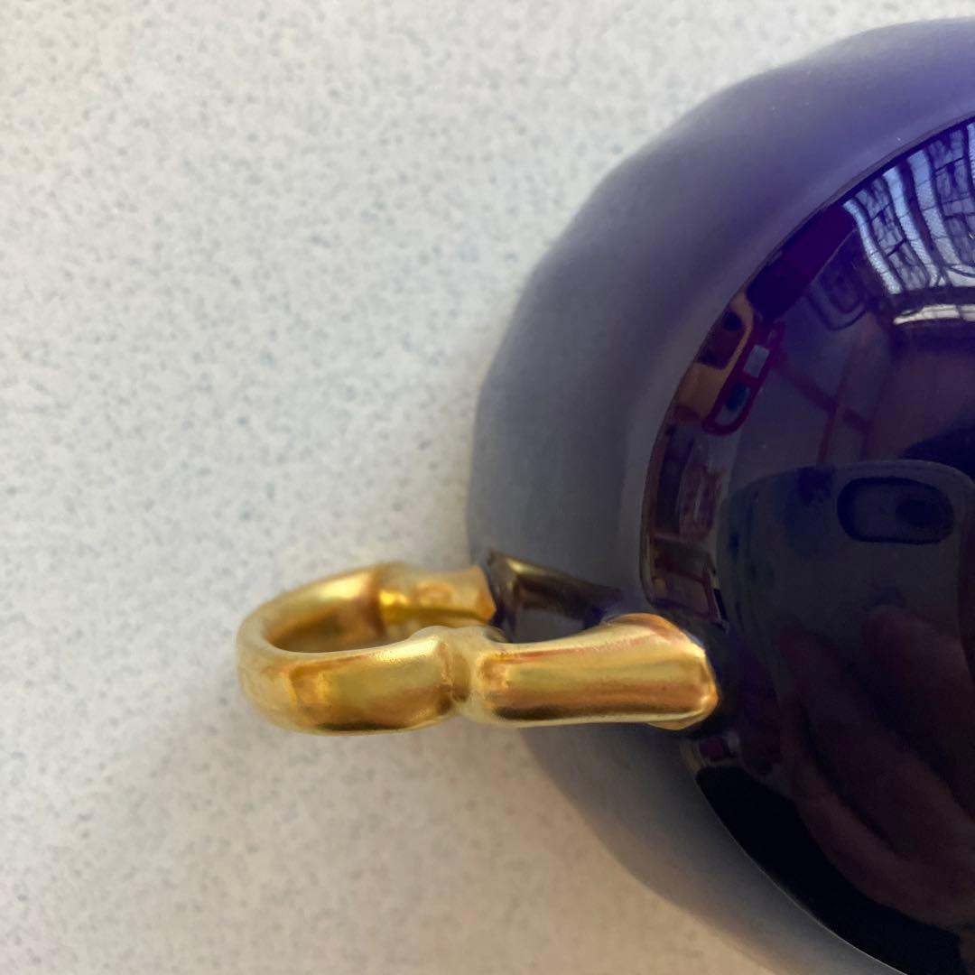 【未使用】ボーンチャイナ　エインズレイ　オーチャードゴールドコバルトブルー