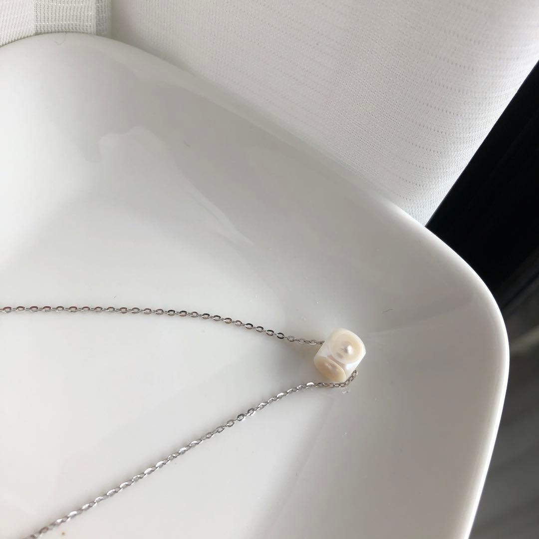 オリジナルデザイン　LUCK DICEシリーズ淡水パール　ネックレス　MR36