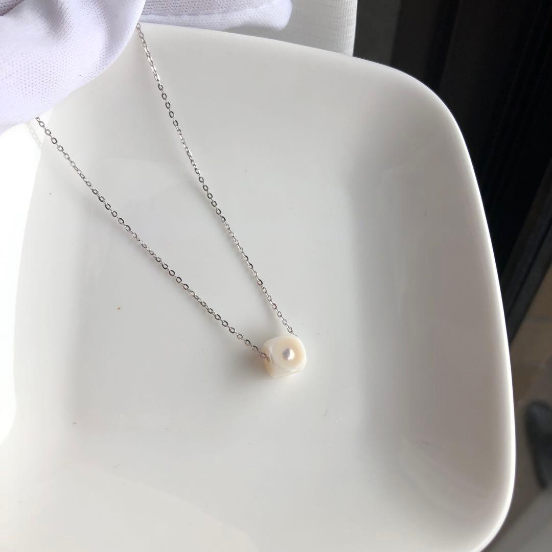 オリジナルデザイン　LUCK DICEシリーズ淡水パール　ネックレス　MR36