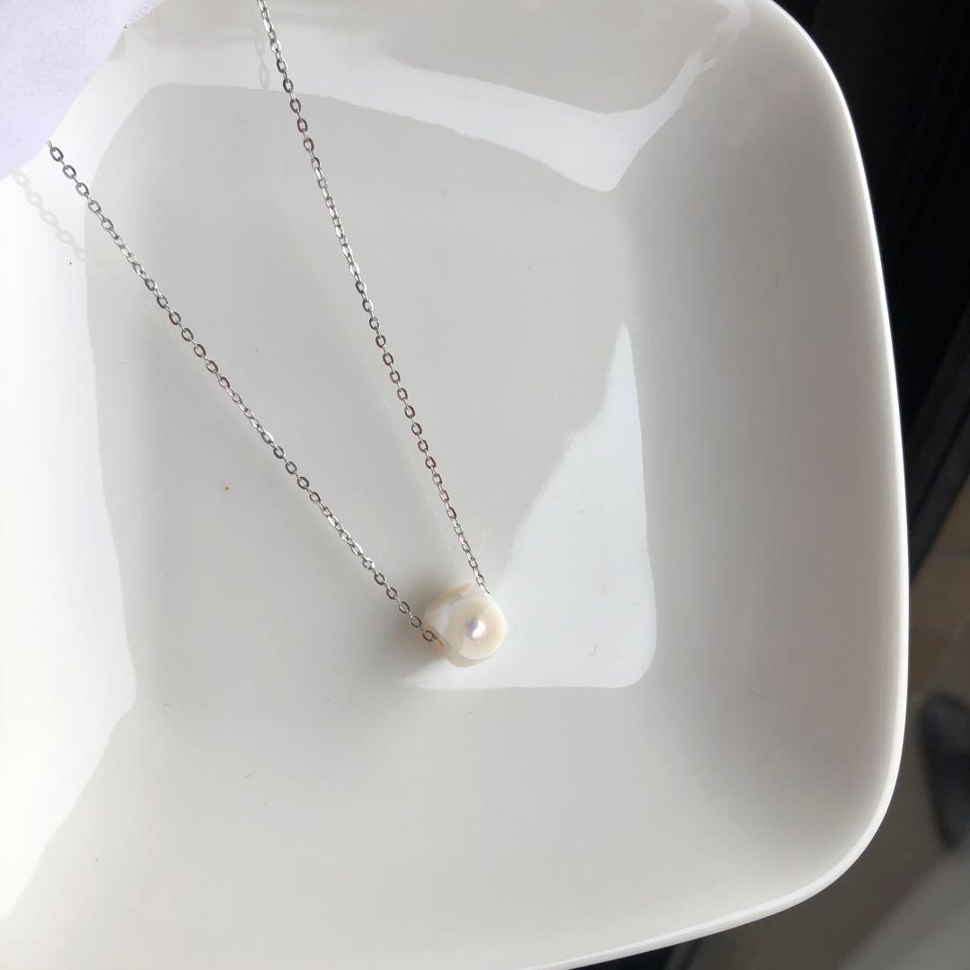 オリジナルデザイン　LUCK DICEシリーズ淡水パール　ネックレス　MR36