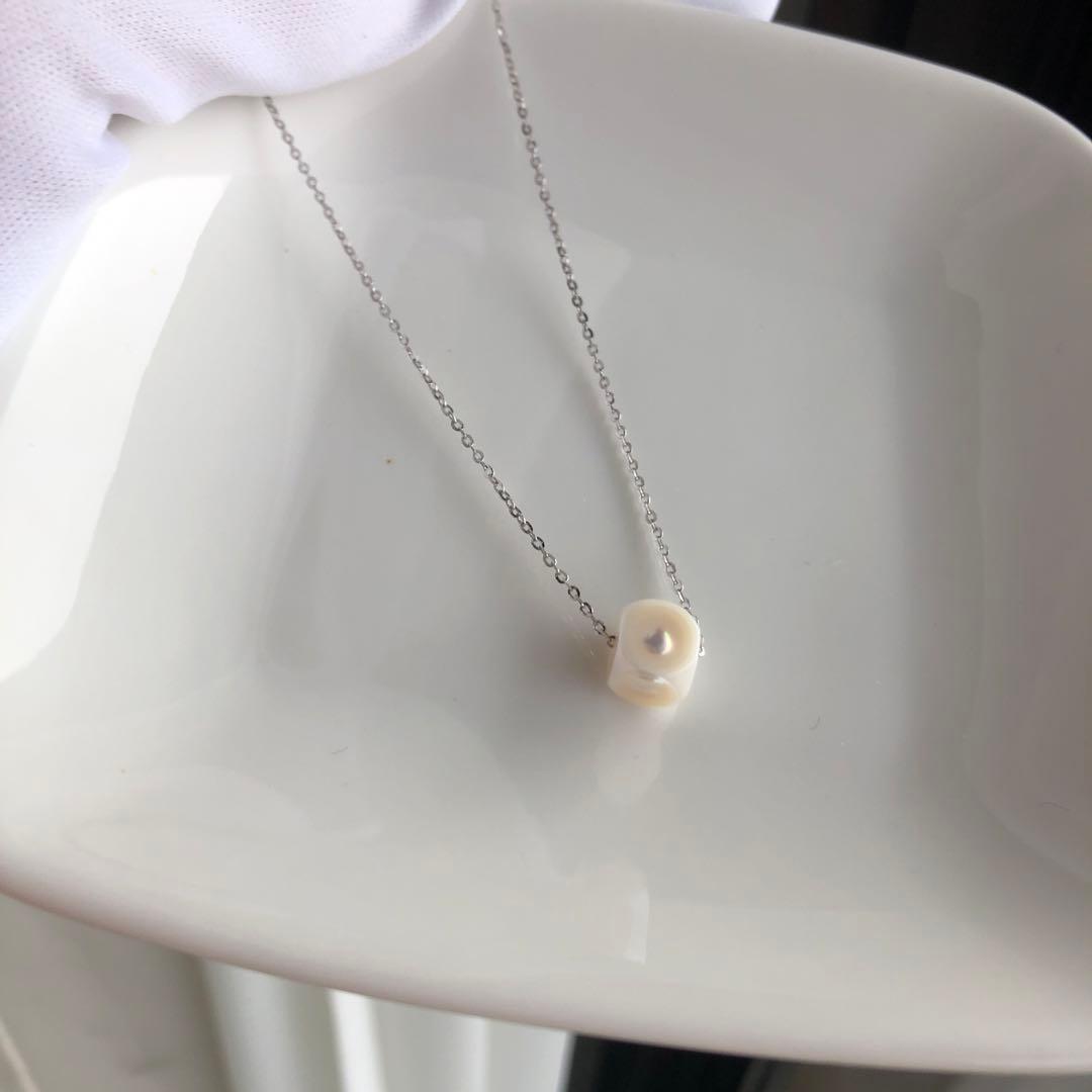 オリジナルデザイン　LUCK DICEシリーズ淡水パール　ネックレス　MR36