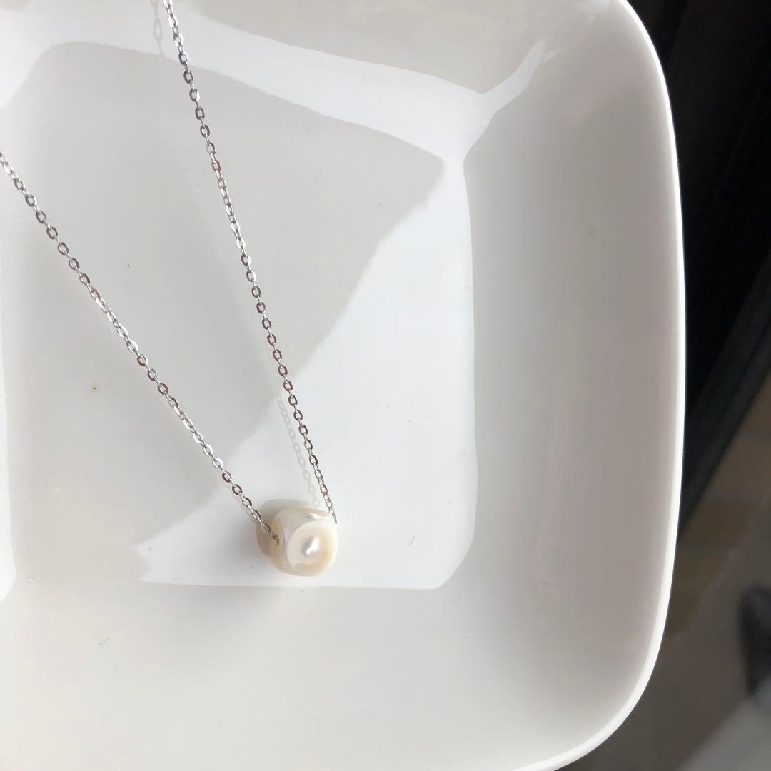 オリジナルデザイン　LUCK DICEシリーズ淡水パール　ネックレス　MR36