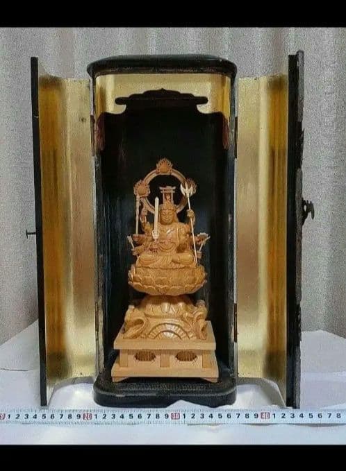 八臂弁財天　仏像　厨子