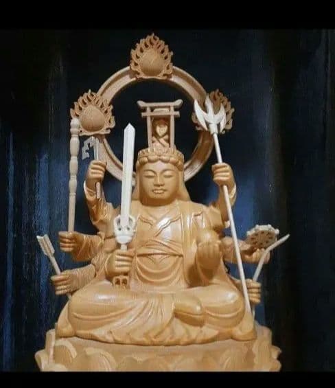 八臂弁財天　仏像　厨子
