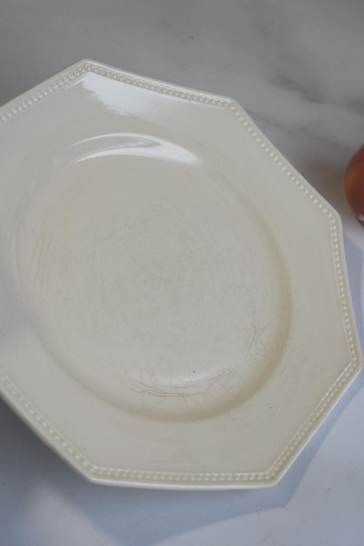 2枚組　サルグミンヌ　オクトゴナル皿　フランスアンティーク