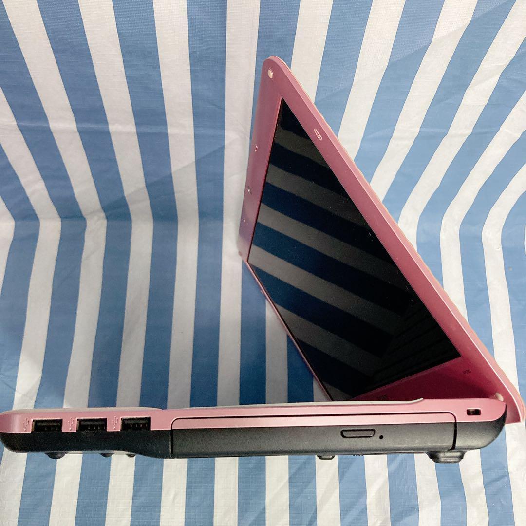 ☆大人気カラー 激カワ ピンク★ダイヤカット柄 設定済 ノートPC