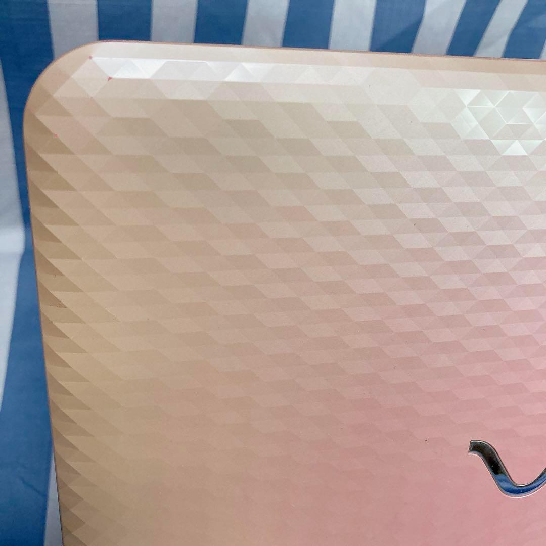 ☆大人気カラー 激カワ ピンク★ダイヤカット柄 設定済 ノートPC